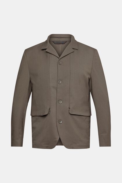 Made of recycled material: breathable tailored jacket