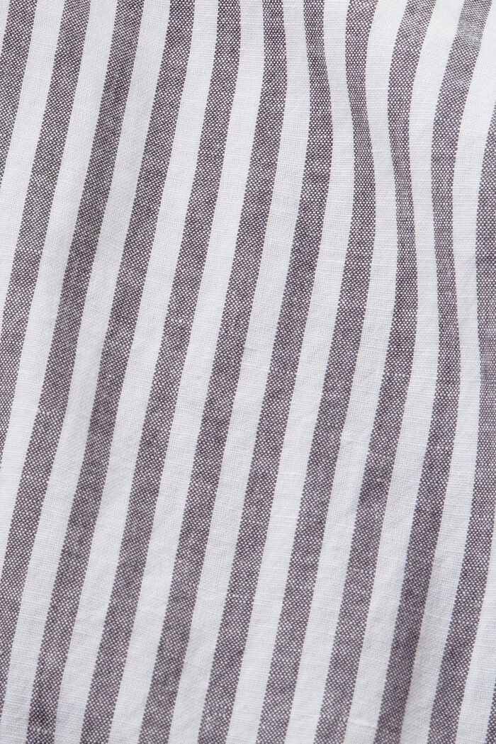 Striped Cotton Poplin Shirt, NAVY, detail image number 5