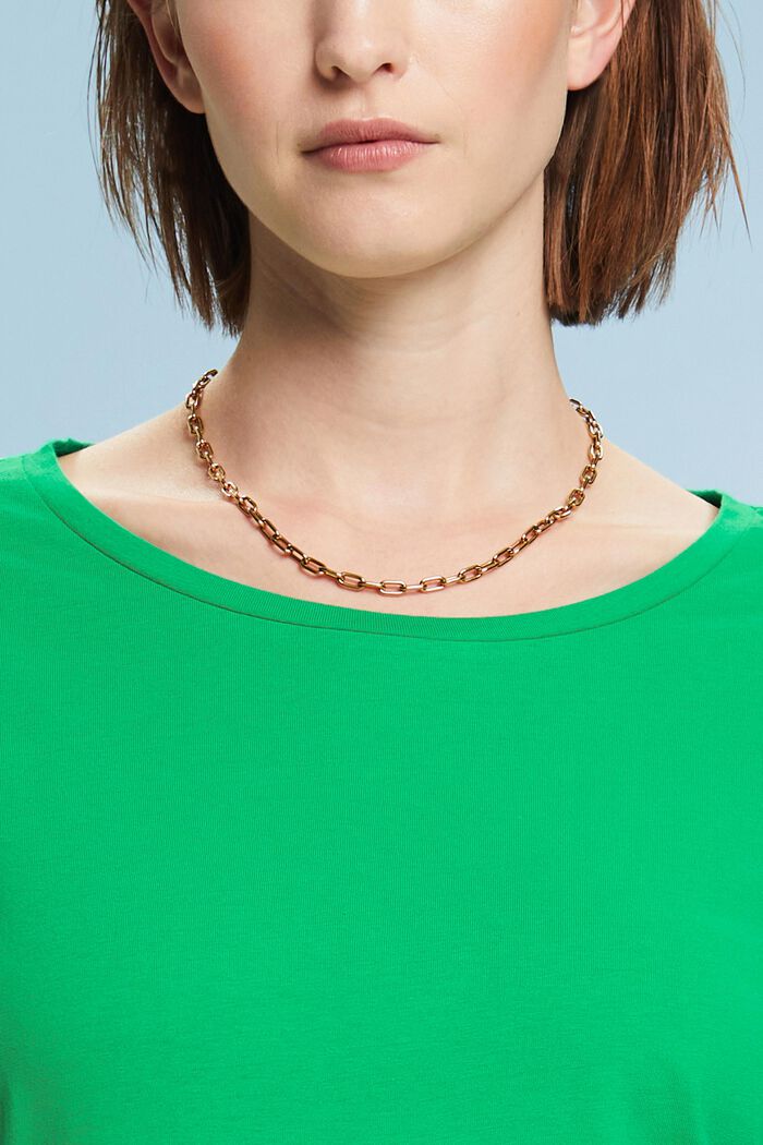 Round Neck Top, GREEN, detail image number 3