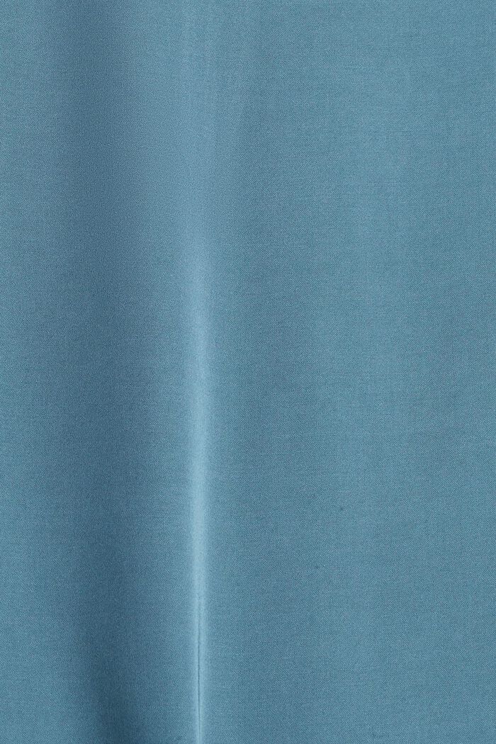Satin midi skirt, LENZING™ ECOVERO™, PETROL BLUE, detail image number 4