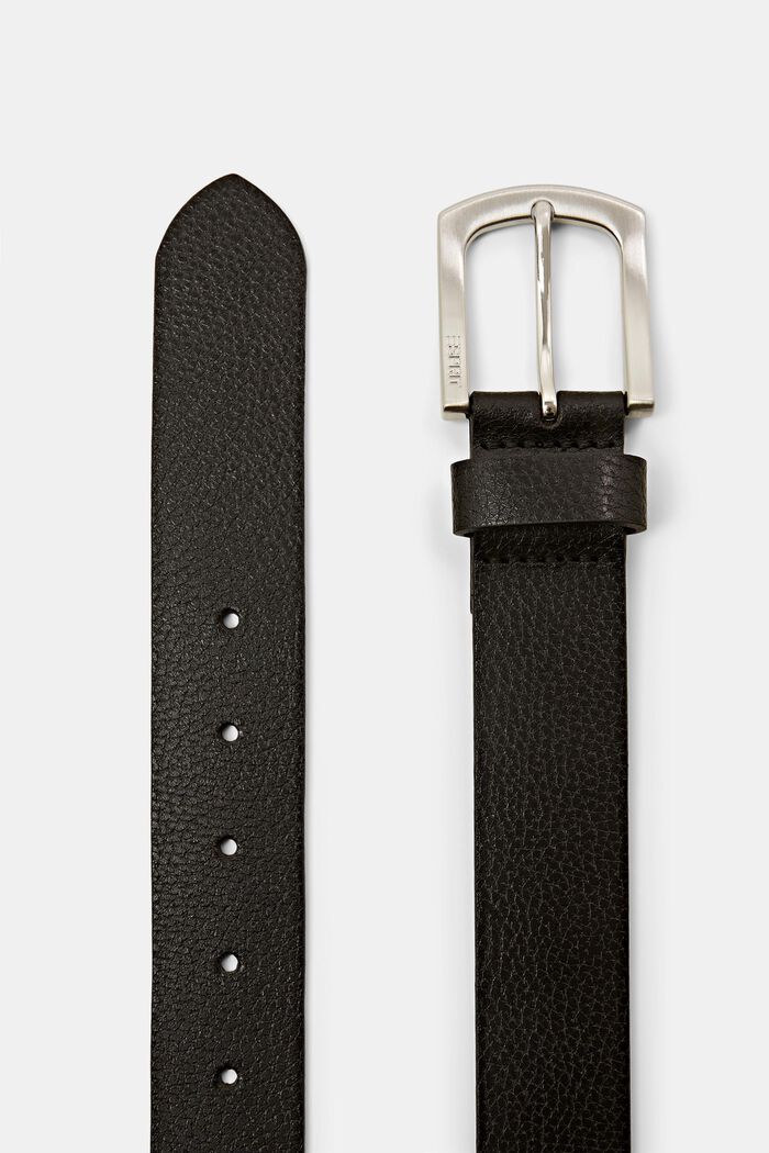 Leather Belt, BLACK, detail image number 1
