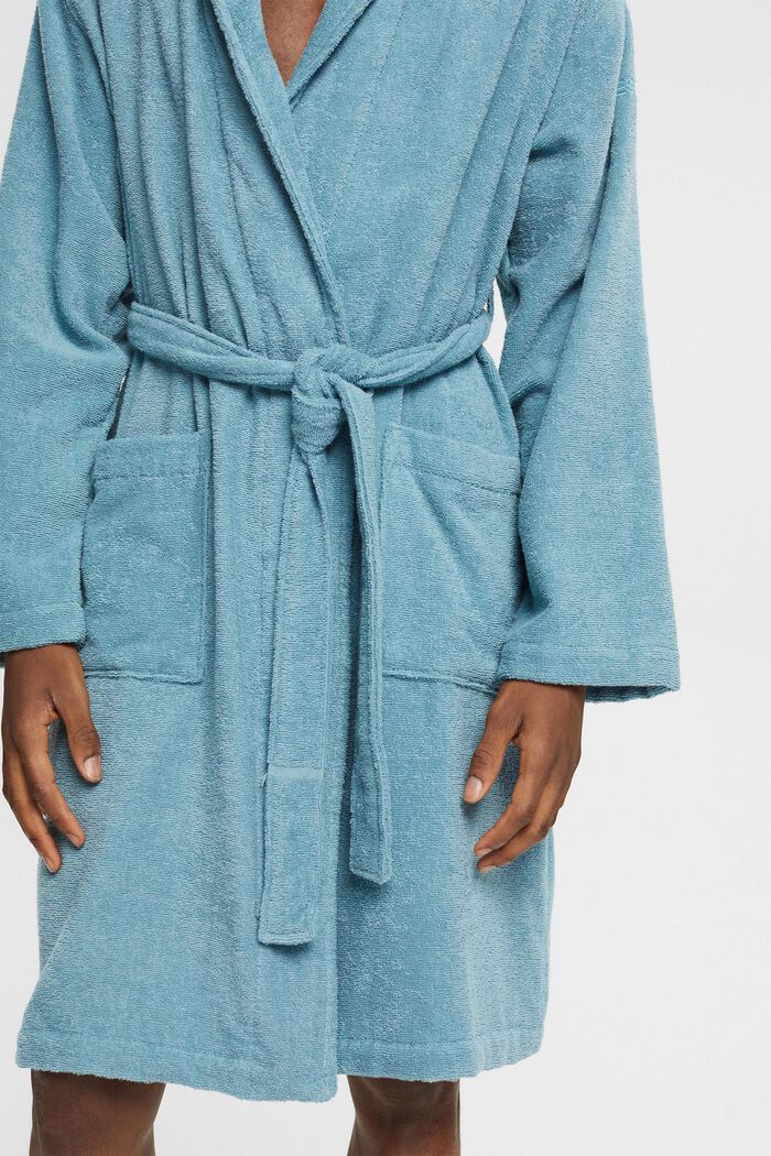 Unisex bathrobe, 100% cotton, COSMOS, detail image number 2