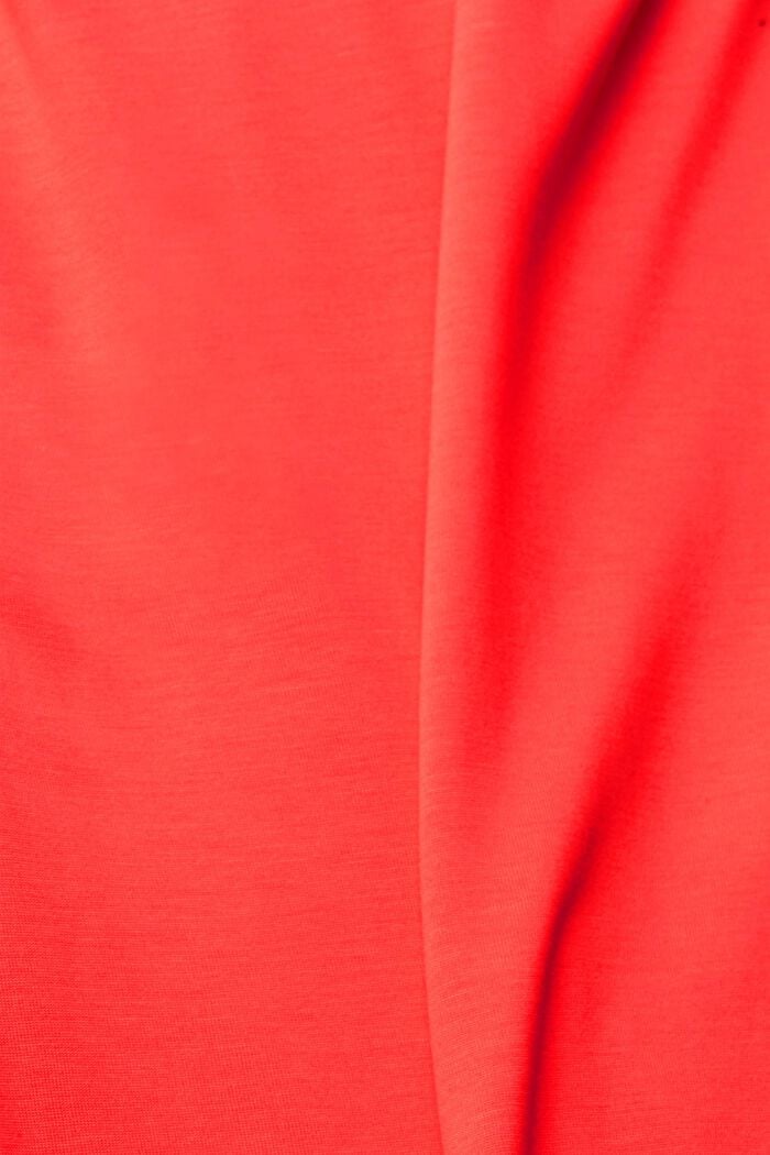 Made of TENCEL™: V-neck T-shirt, RED, detail image number 4
