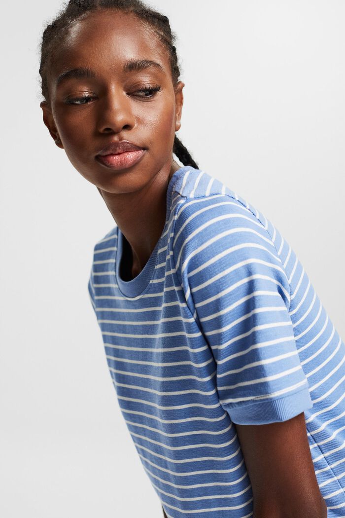 Striped T-shirt, 100% cotton, LIGHT BLUE LAVENDER, detail image number 5