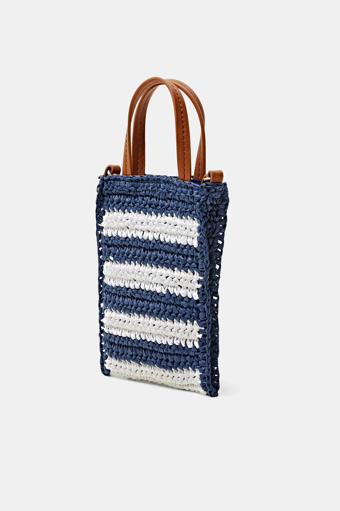 Mini Crochet Shoulder Bag, NAVY, detail image number 2