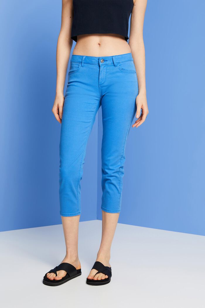 Capri trousers, BRIGHT BLUE, detail image number 0