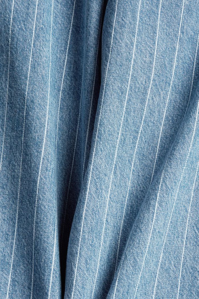 Pinstripe paperbag jeans , BLUE MEDIUM WASHED, detail image number 4