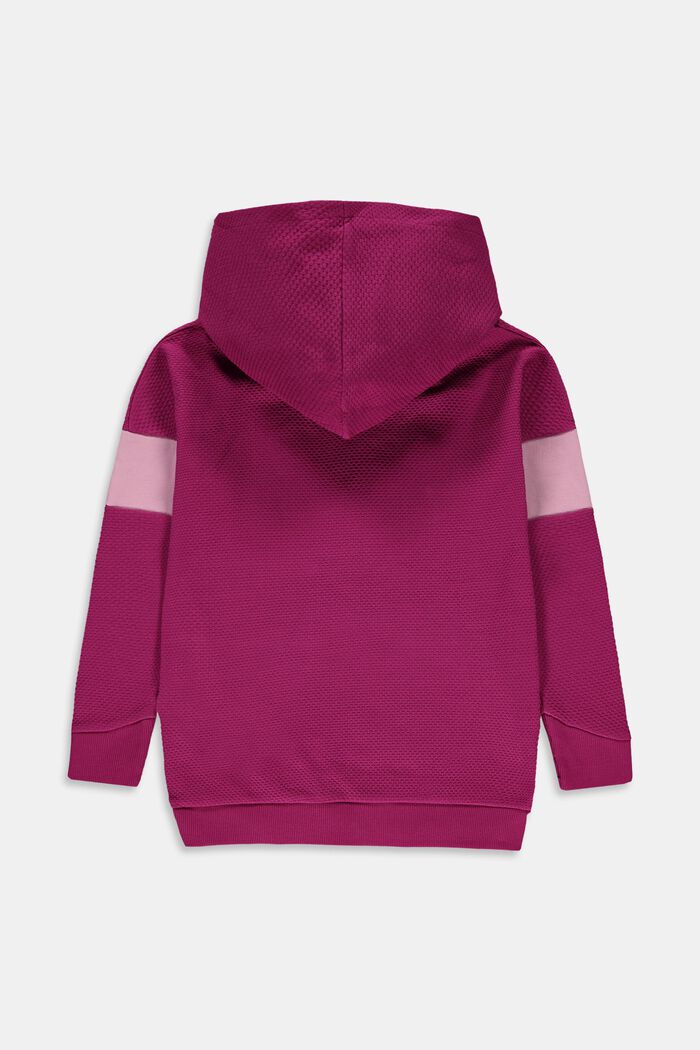 Cotton blend hoodie, BERRY PURPLE, detail image number 1