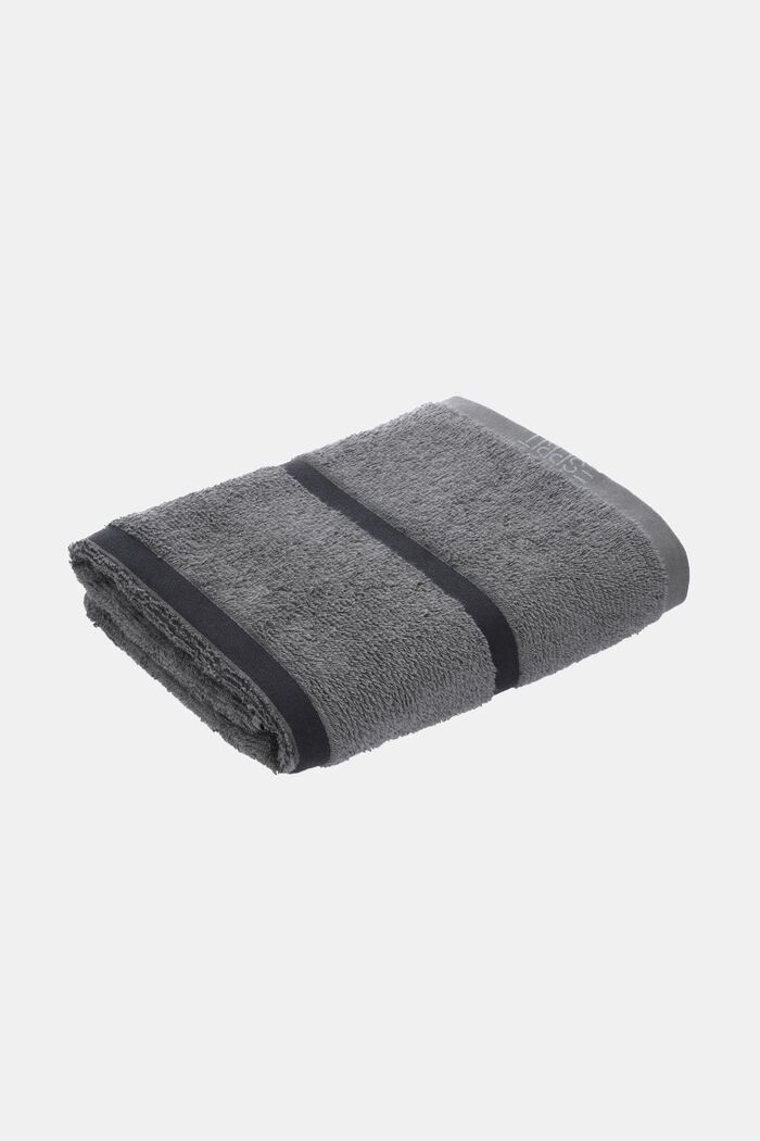 Relax sauna towel with stripes, ANTHRACITE, detail image number 2