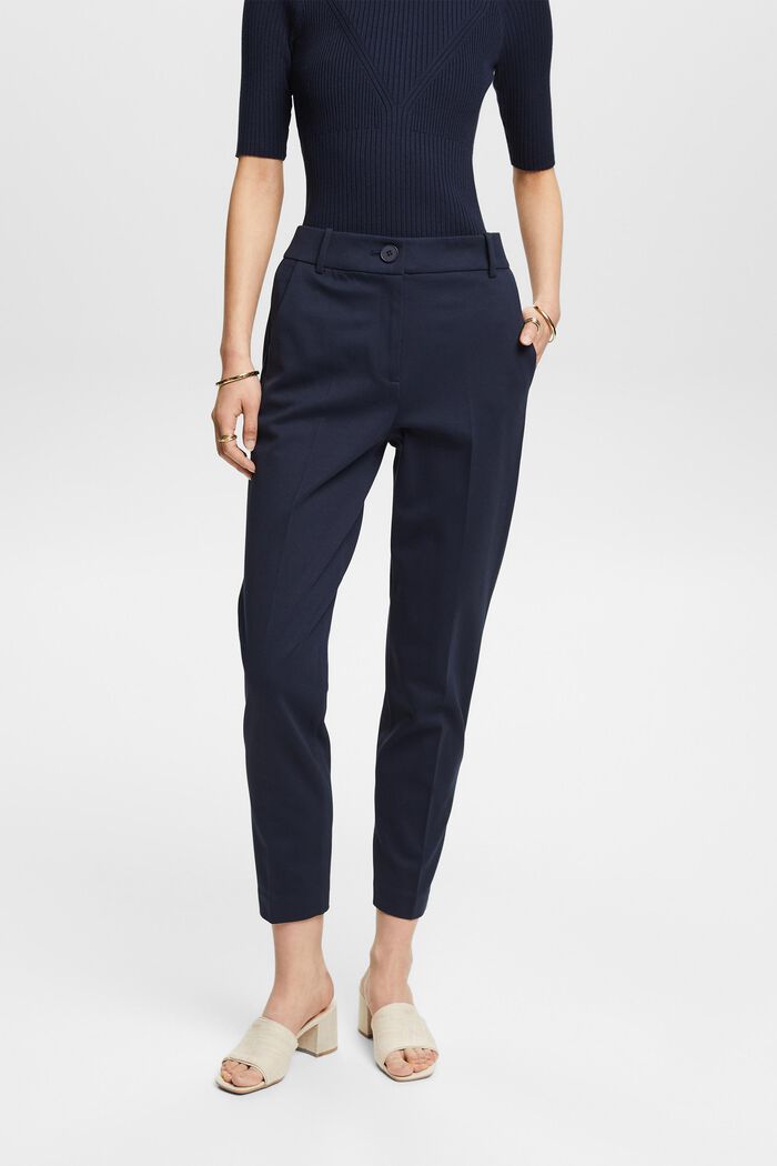 SPORTY PUNTO mix & match tapered trousers, NAVY, detail image number 0
