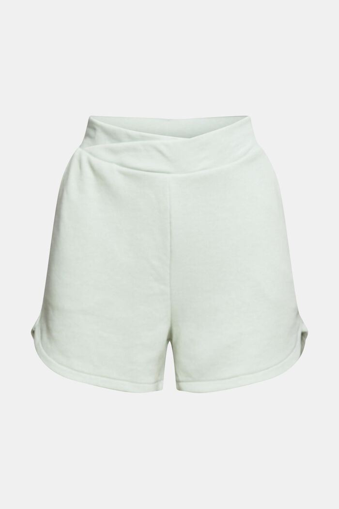 Sweat shorts made of organic blended cotton, PASTEL GREEN, detail image number 6