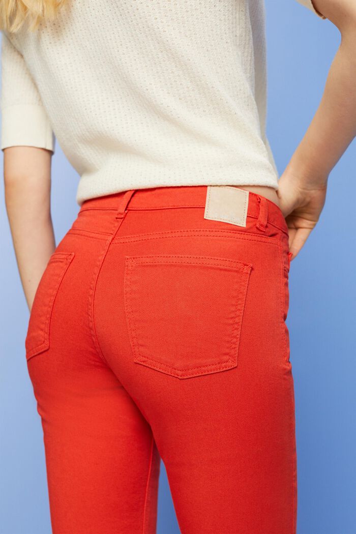 Mid-rise slim fit jeans, ORANGE RED, detail image number 4