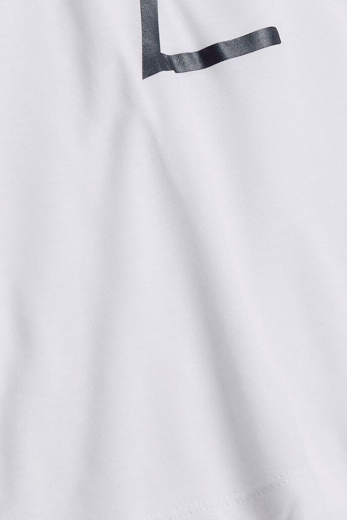 Printed T-shirt in LENZING™ ECOVERO™, WHITE, detail image number 4