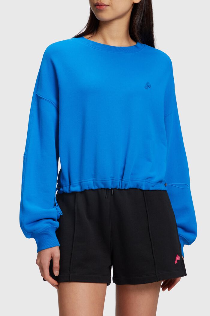 Color Dolphin Cropped Sweatshirt, BLUE, detail image number 0