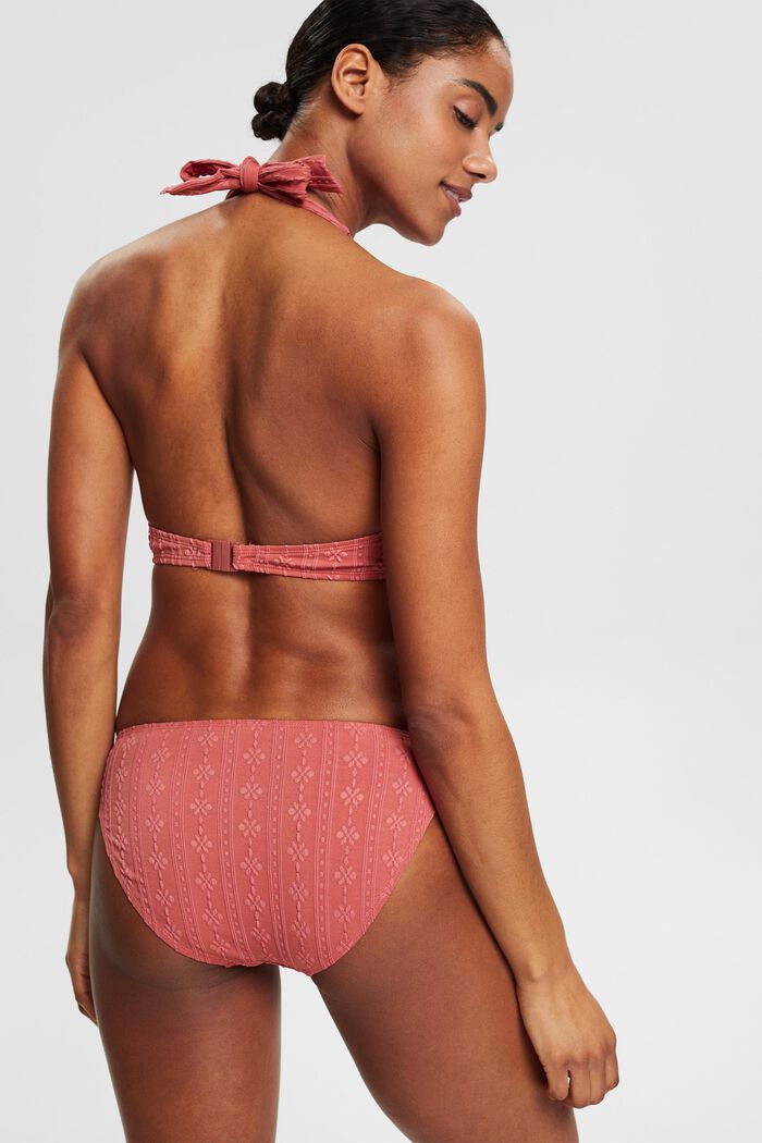 Bikini bottoms with a textured pattern, BLUSH, detail image number 2