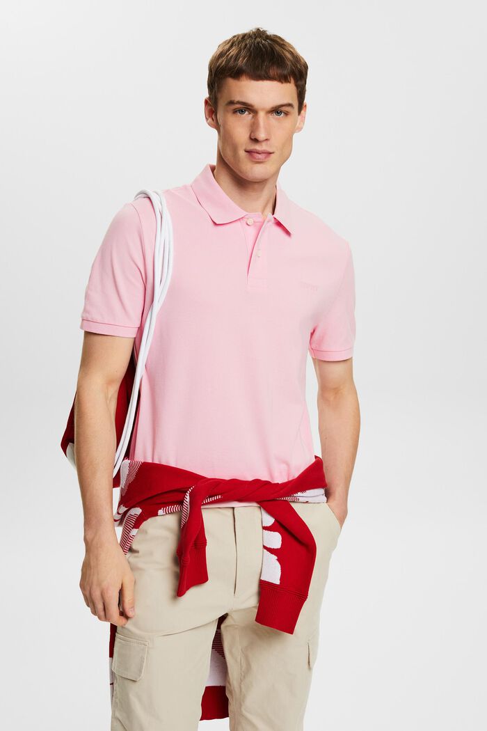 Piqué Polo Shirt, PASTEL PINK, detail image number 0