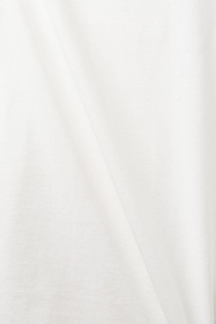 Crewneck T-shirt, 100% cotton, OFF WHITE, detail image number 4
