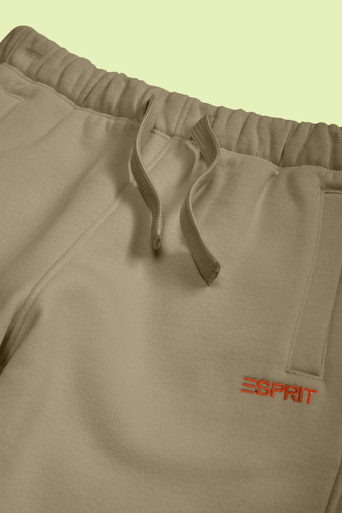 Cotton-Blend Logo Sweatpants, BEIGE, detail image number 1