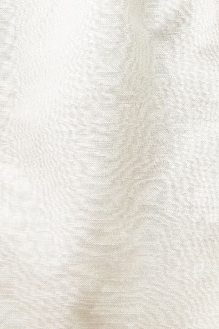 Cotton-Linen Bermuda Shorts, OFF WHITE, detail image number 6