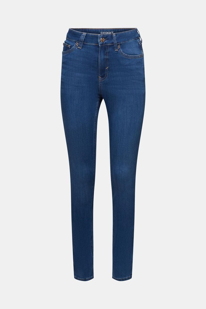 High-Rise Skinny Jeans, BLUE MEDIUM WASHED, detail image number 7