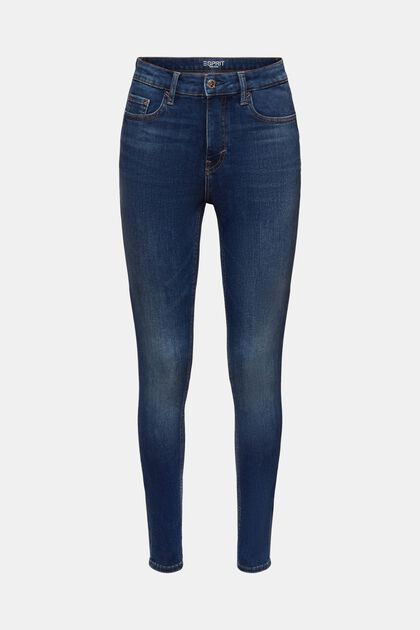 Recycled: high-rise skinny fit stretch jeans