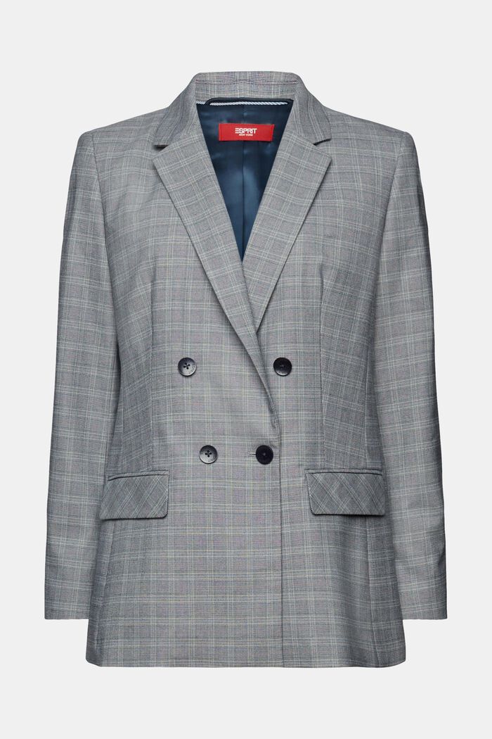 Mix & Match: Prince of Wales checked blazer, PETROL BLUE, detail image number 7