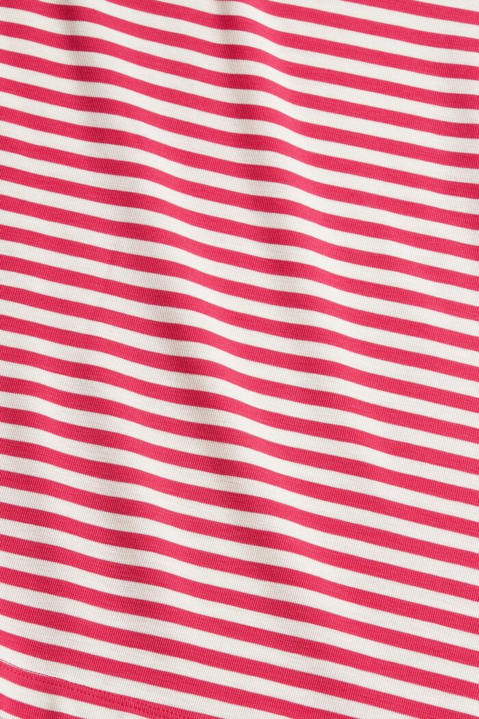Striped TENCEL™ T-shirt, PINK FUCHSIA, detail image number 4