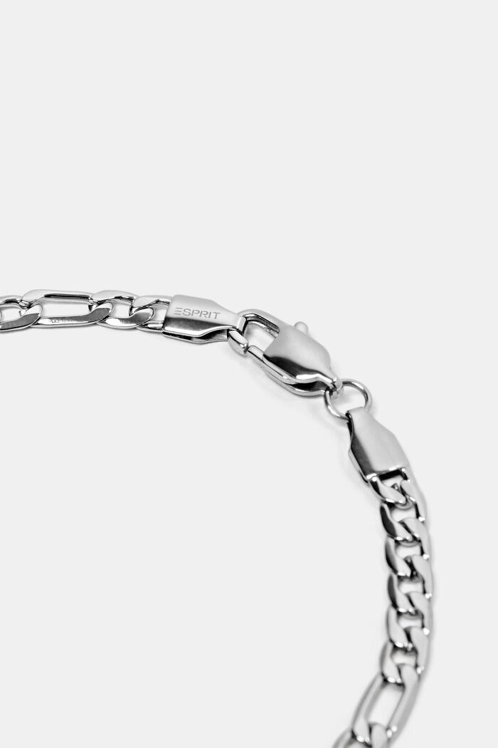 Link chain necklace, stainless steel, SILVER, detail image number 1