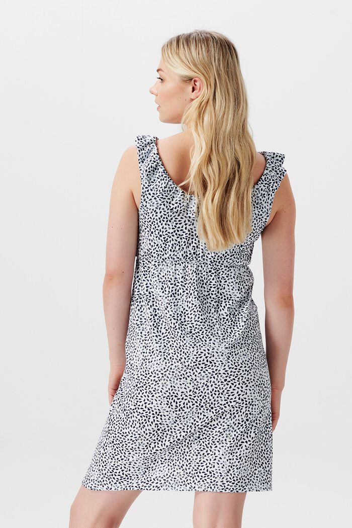 MATERNITY Print Sleeveless Mini Dress, SMOKE BLUE, detail image number 1