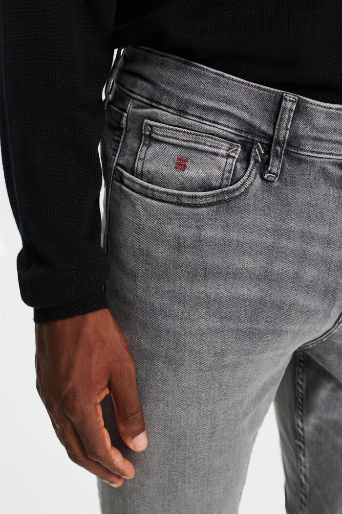 Mid-Rise Skinny Jeans, GREY LIGHT WASHED, detail image number 2