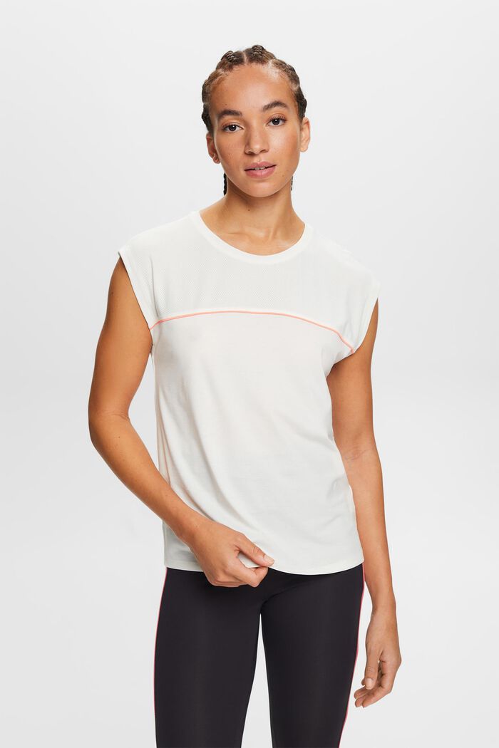 Striped Active Top, OFF WHITE, detail image number 0