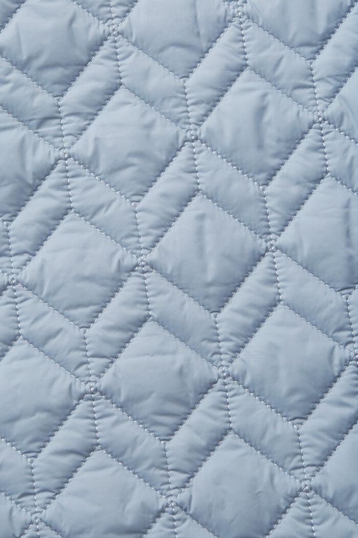 Quilted jacket with rib knit collar, LIGHT BLUE LAVENDER, detail image number 4
