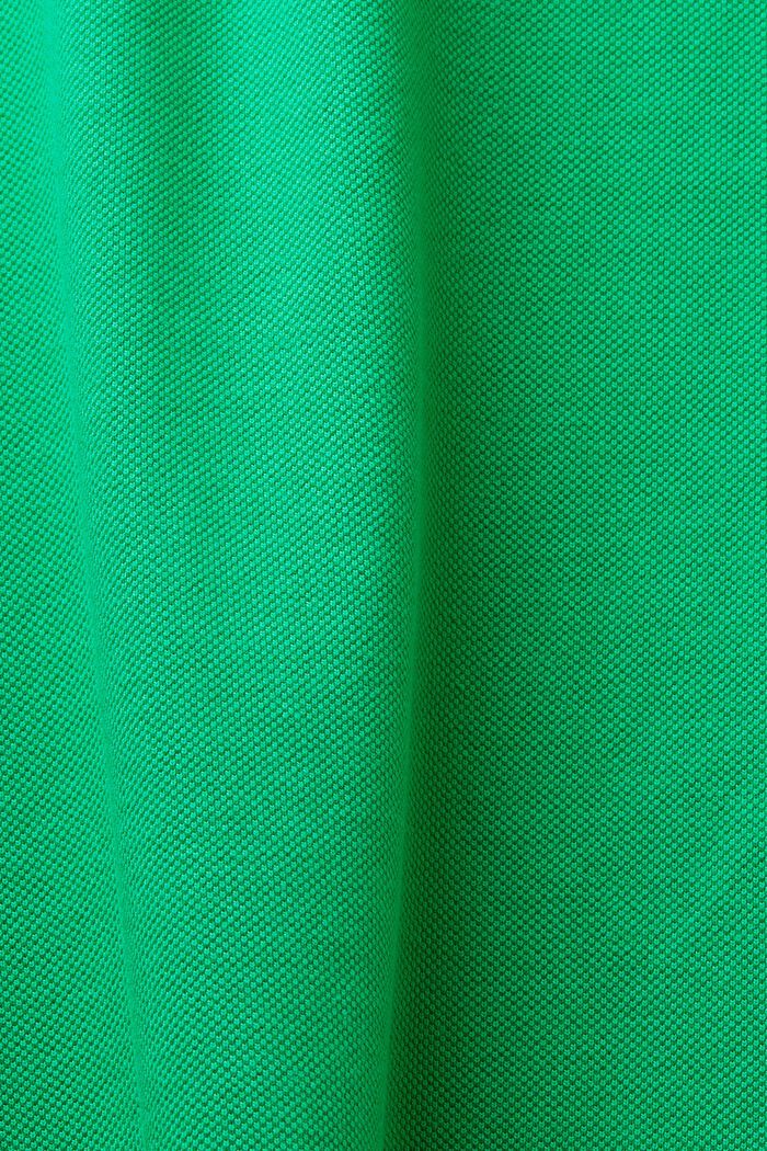 Cotton Pique Polo Shirt, GREEN, detail image number 4