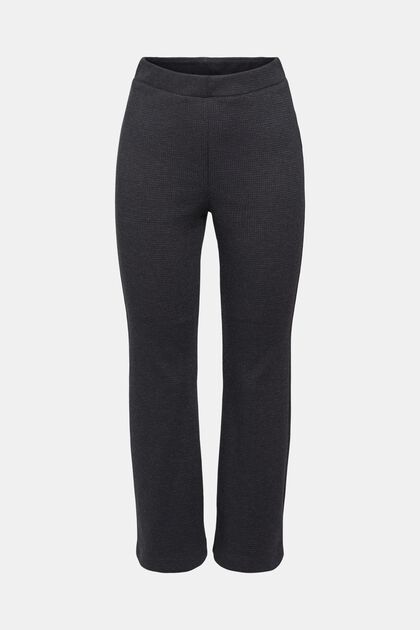 Cropped kick flare trousers