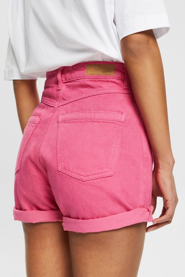 Shorts with distressed effects, PINK FUCHSIA, detail image number 0