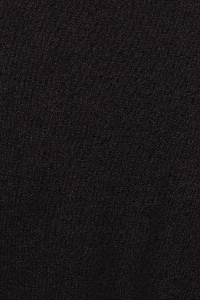 Wool Blend Knit Vest, BLACK, detail image number 5