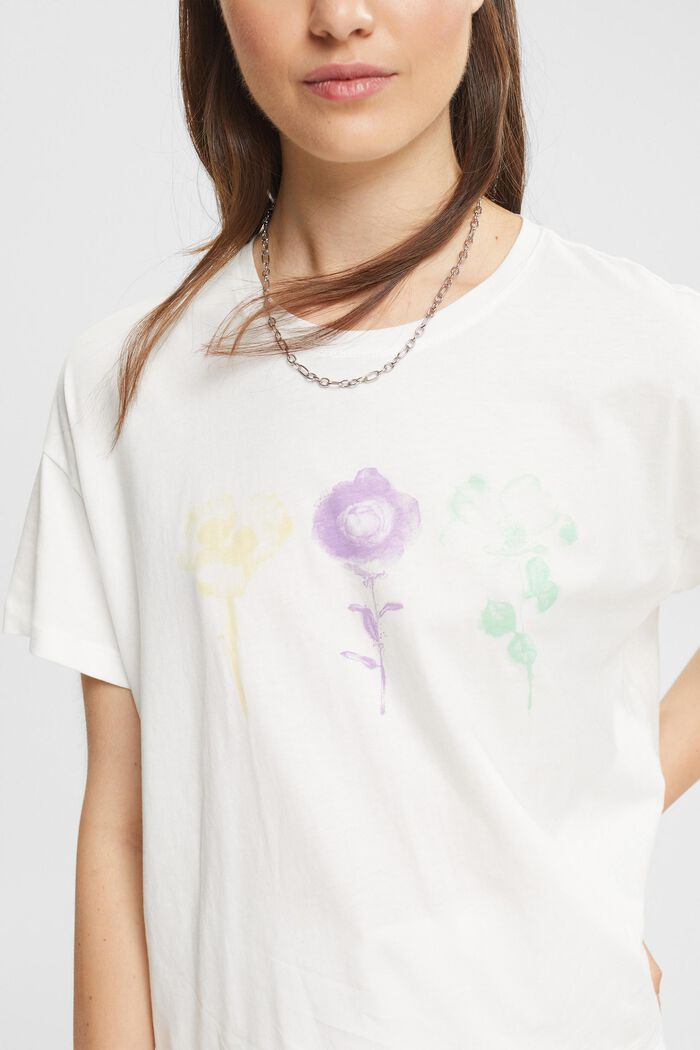 T-shirt with print, OFF WHITE, detail image number 0