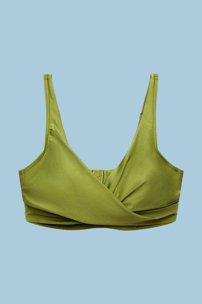 Underwired Unpadded Bikini Tops, LEAF GREEN, detail image number 0