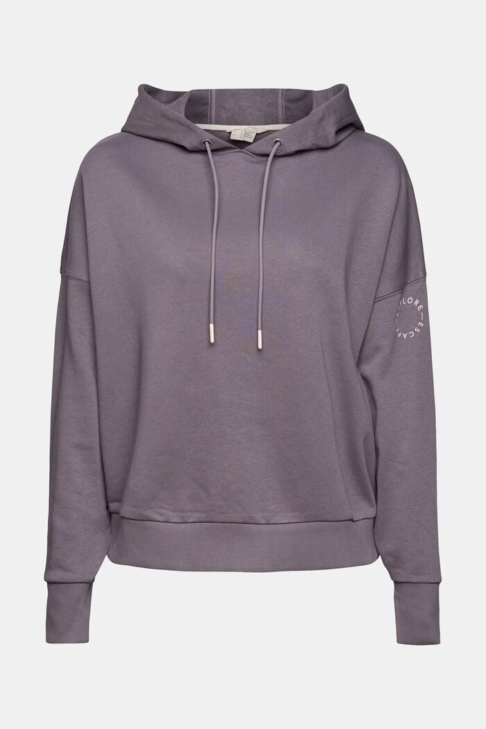 Hooded sweatshirt made of recycled material, TAUPE, detail image number 6