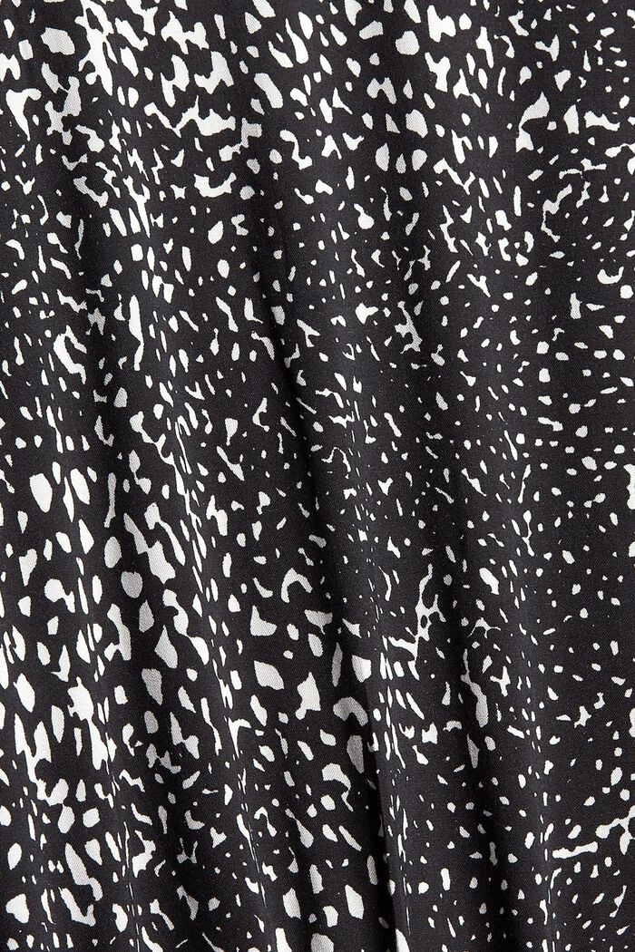 Printed midi dress, LENZING™ ECOVERO™, BLACK, detail image number 4