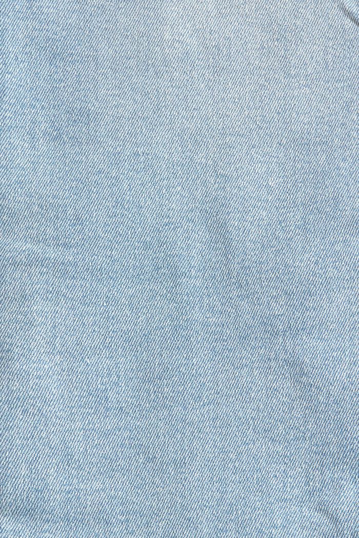 Distressed stretch jeans, BLUE LIGHT WASHED, detail image number 4