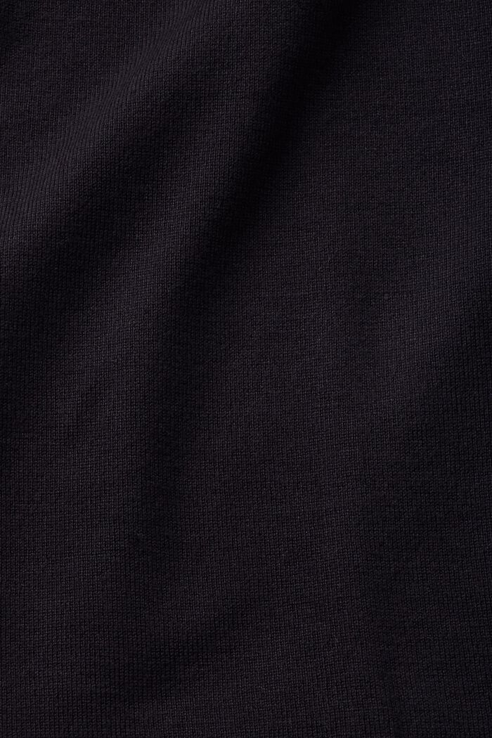 Troyer jumper with short sleeves, BLACK, detail image number 5