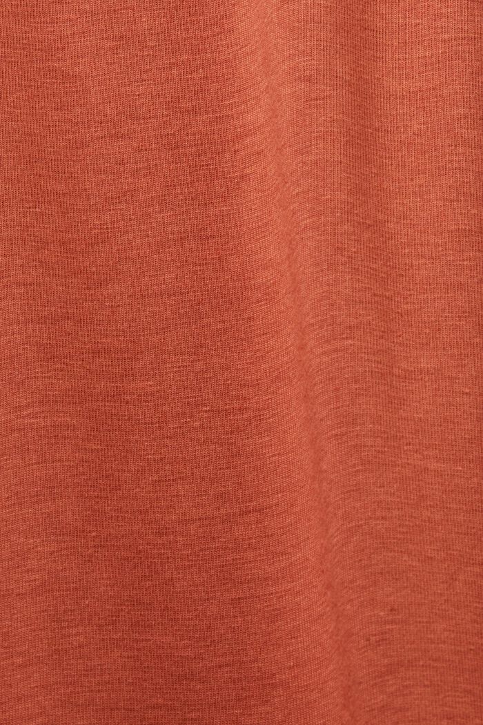 Jersey Midi T-Shirt Dress, TERRACOTTA, detail image number 5