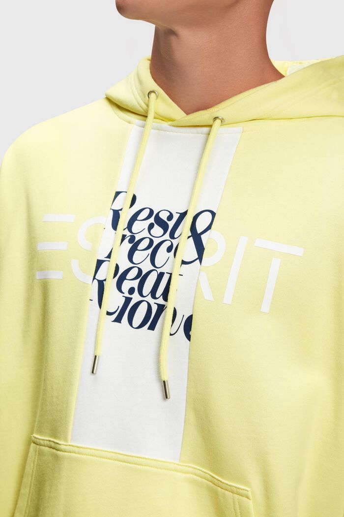 Patched hoodie, AMBER YELLOW, detail image number 2