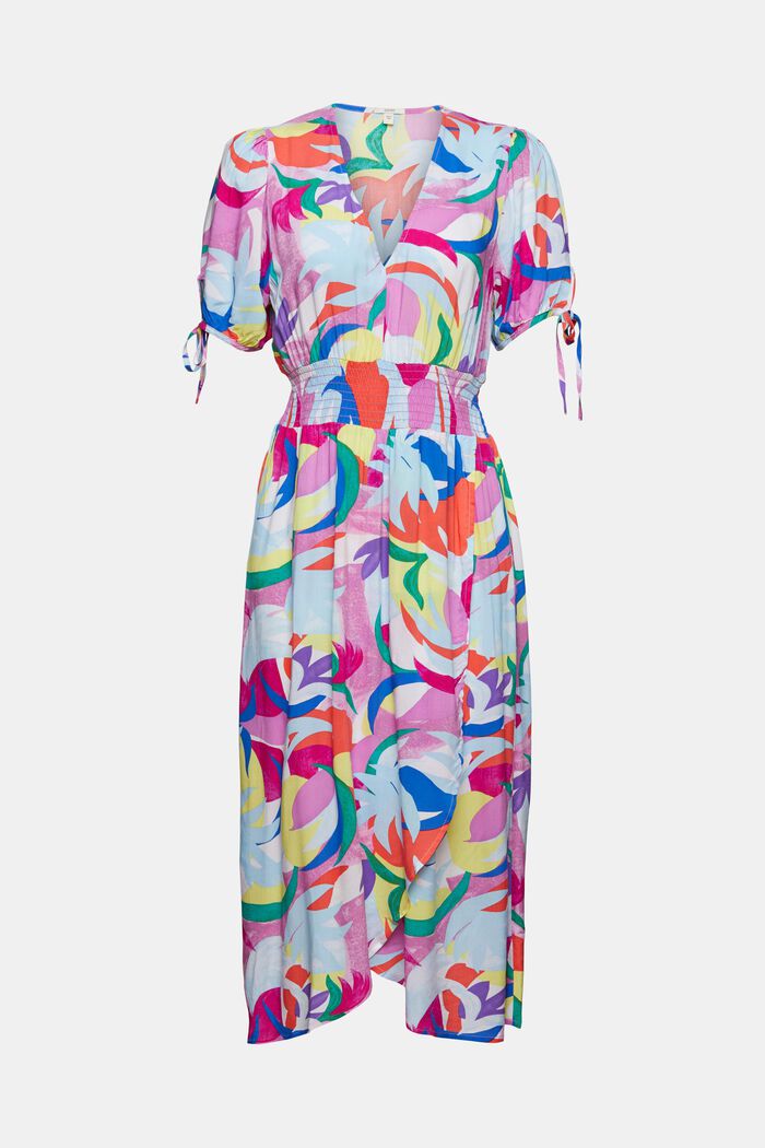 Colourfully patterned dress, LENZING™ ECOVERO™, VIOLET, overview
