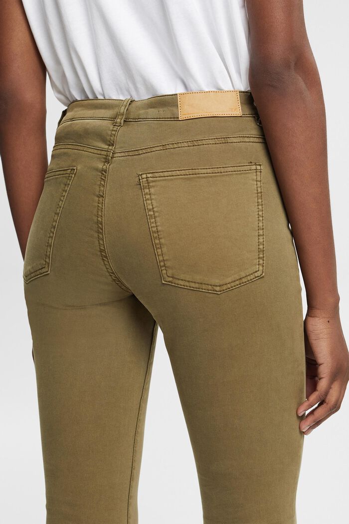 Skinny stretch jeans, KHAKI GREEN, detail image number 0
