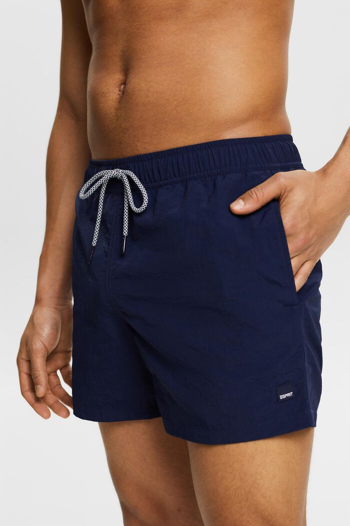 Crinkle Swimming Shorts, DARK BLUE, detail image number 1
