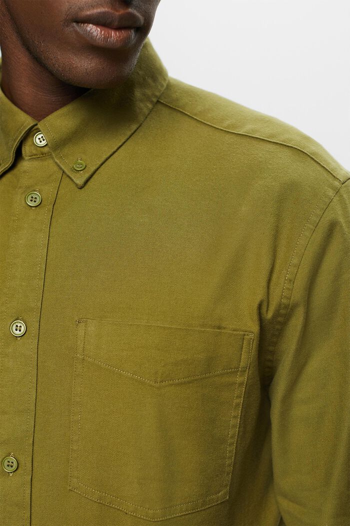 Twill Regular Fit Shirt, OLIVE, detail image number 2