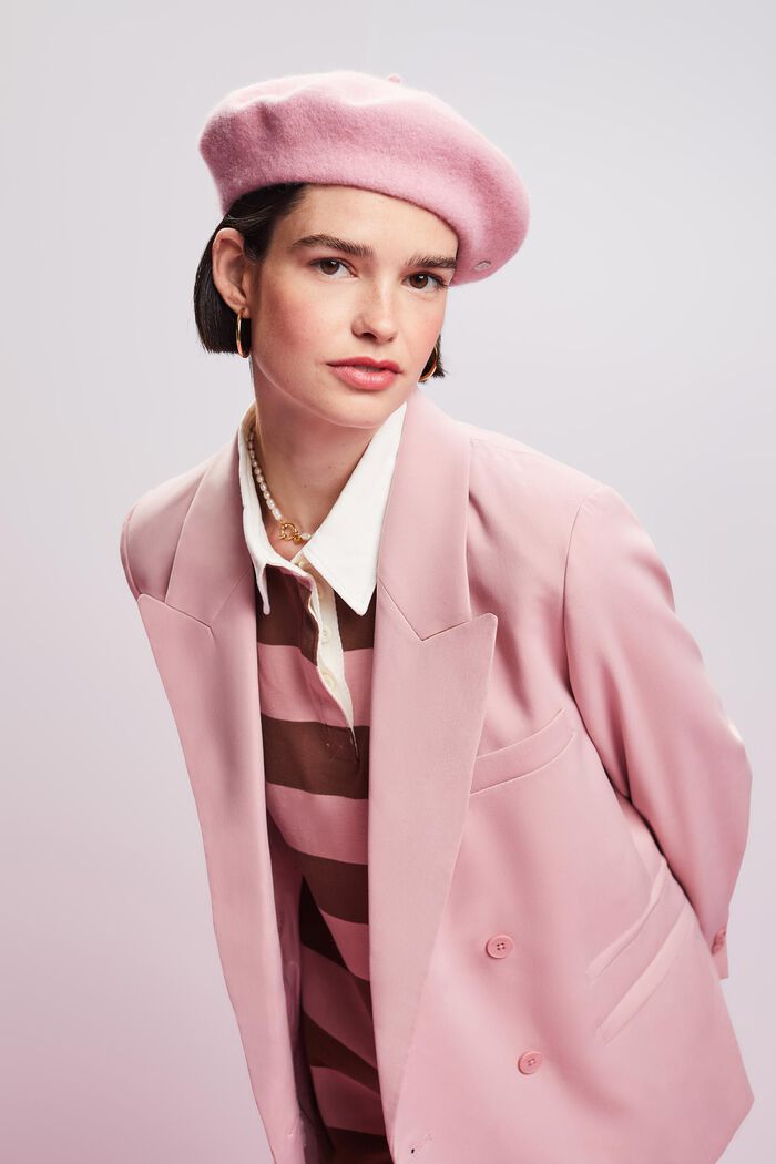 Oversized Double-Breasted Blazer, OLD PINK, detail image number 4