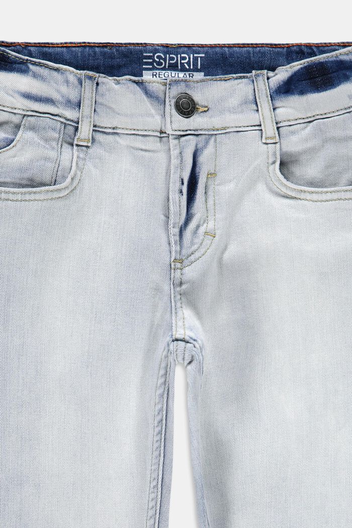 Stretch jeans with an adjustable waist, BLUE BLEACHED, detail image number 2